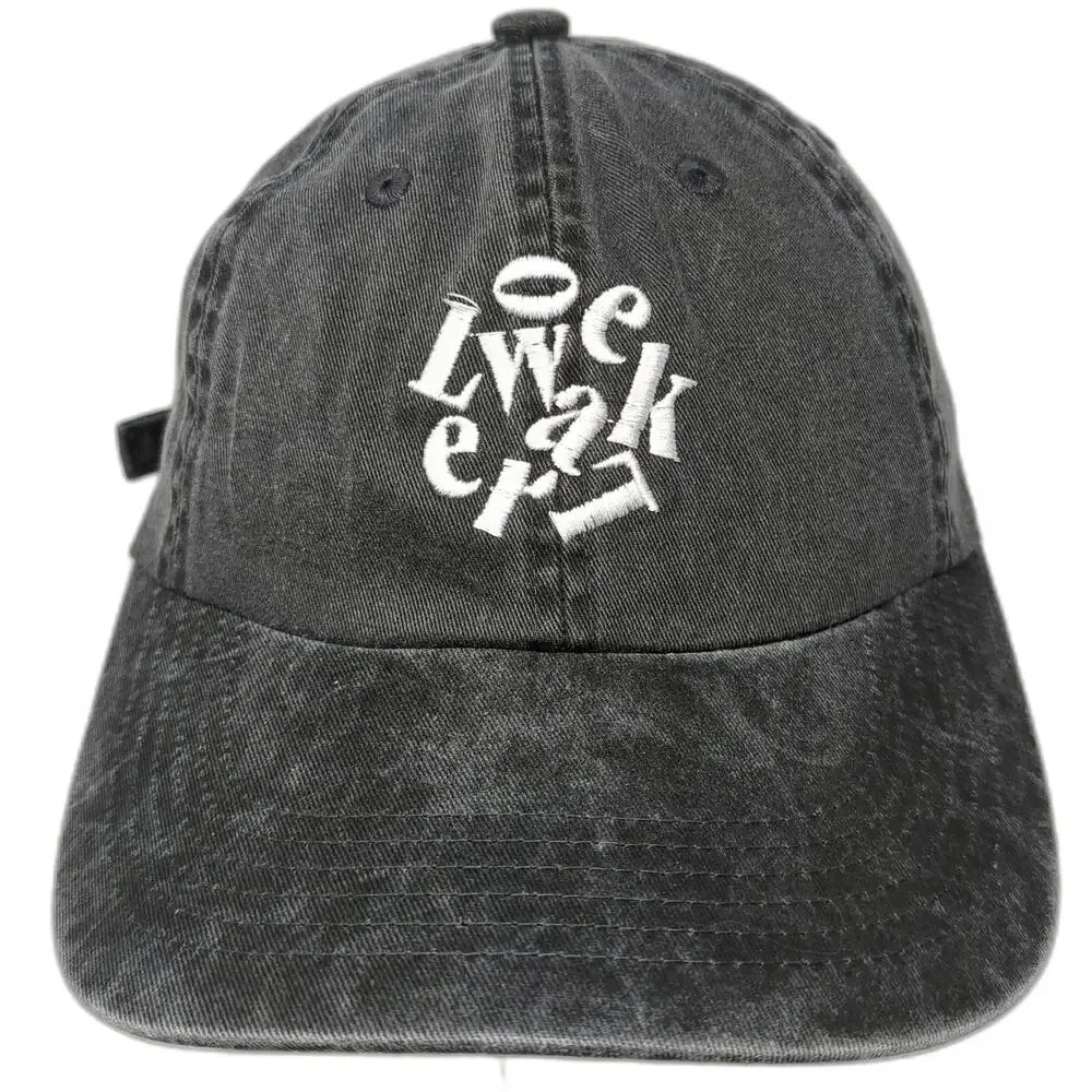 Port Authority Baseball Cap Gray One Size Slideback Unstructured Cotton Logo Hat
